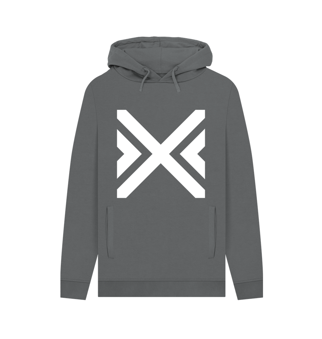 Slate Grey Printed Hoody Front
