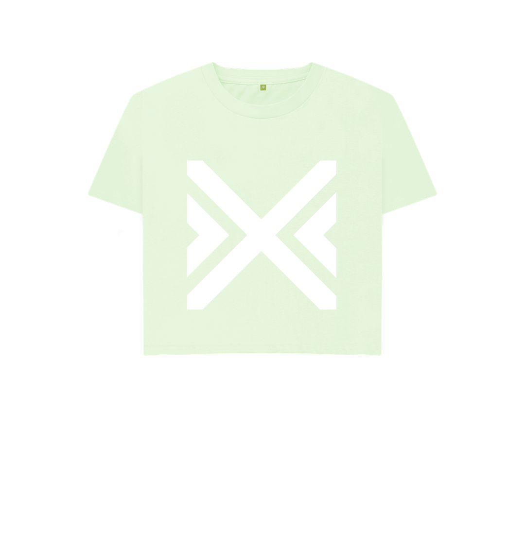 Pastel Green Cross T-shirts - Women's Boxy Tees