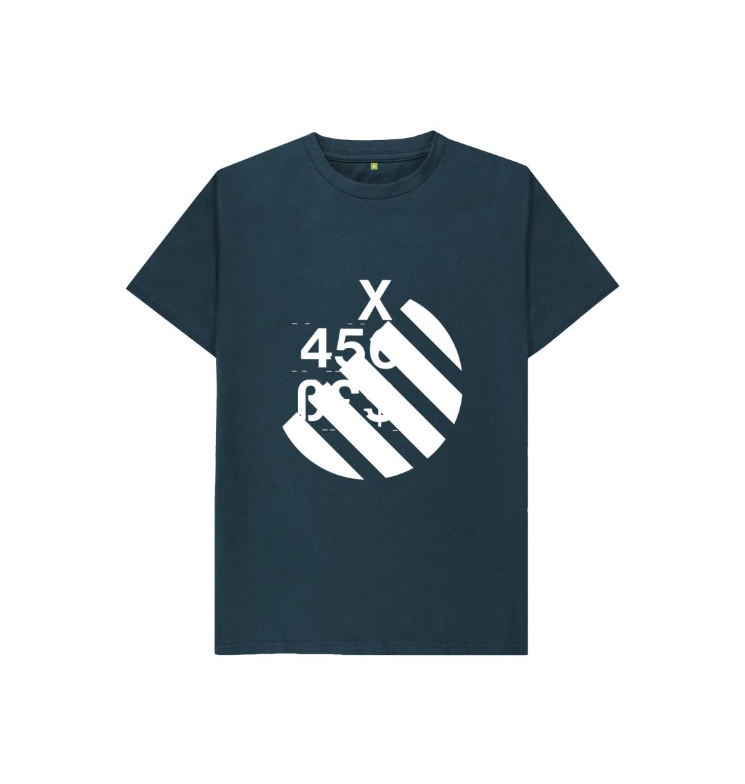 Denim Blue Proto Chevrons Kids Tee