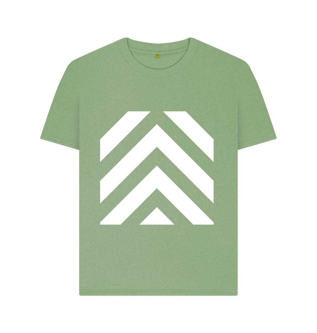 Sage Arrow Chevrons T-shirts