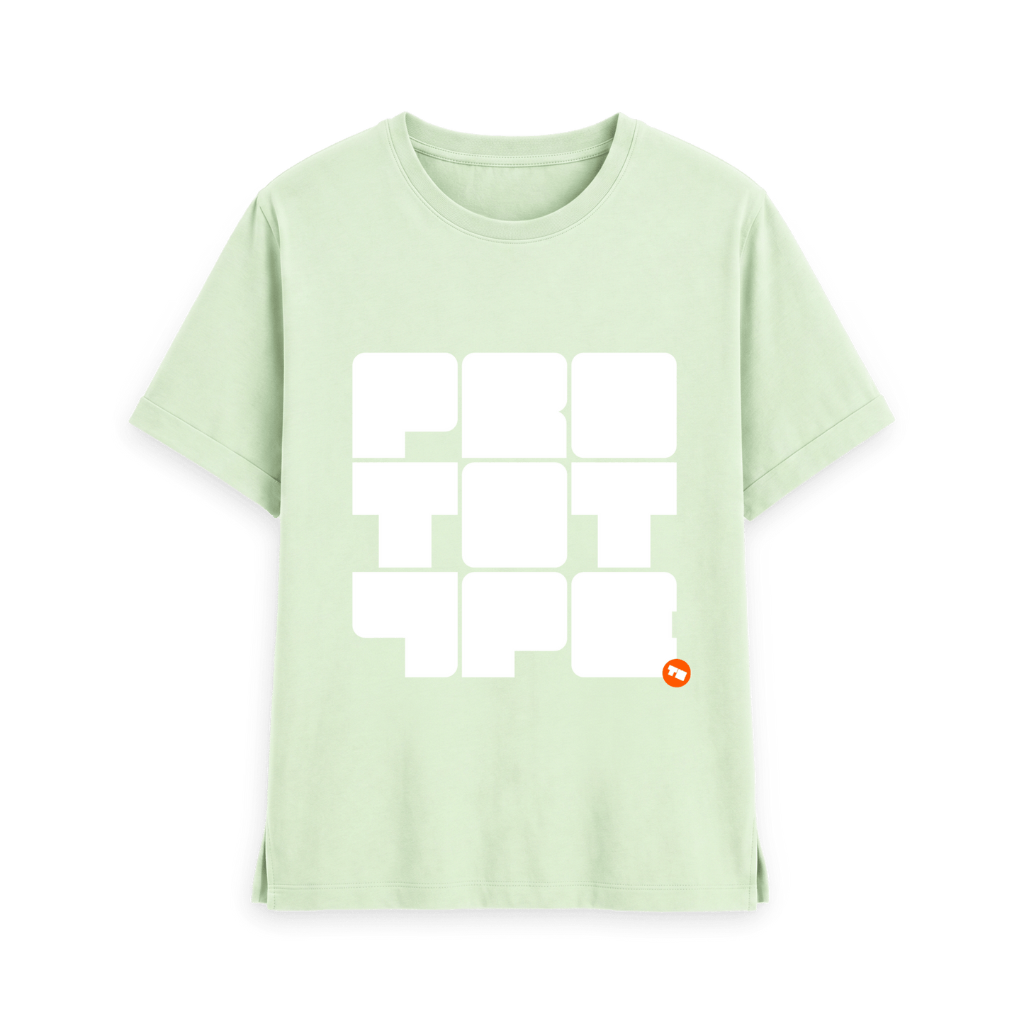 Pastel Green Printed T-shirt Front