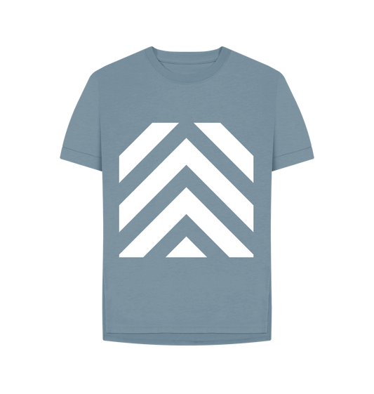 Stone Blue Arrow Chevrons T-shirts