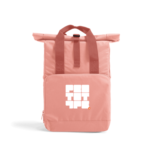 Blush Pink Prototype - Recycled Twin handle Roll-Top Backpack