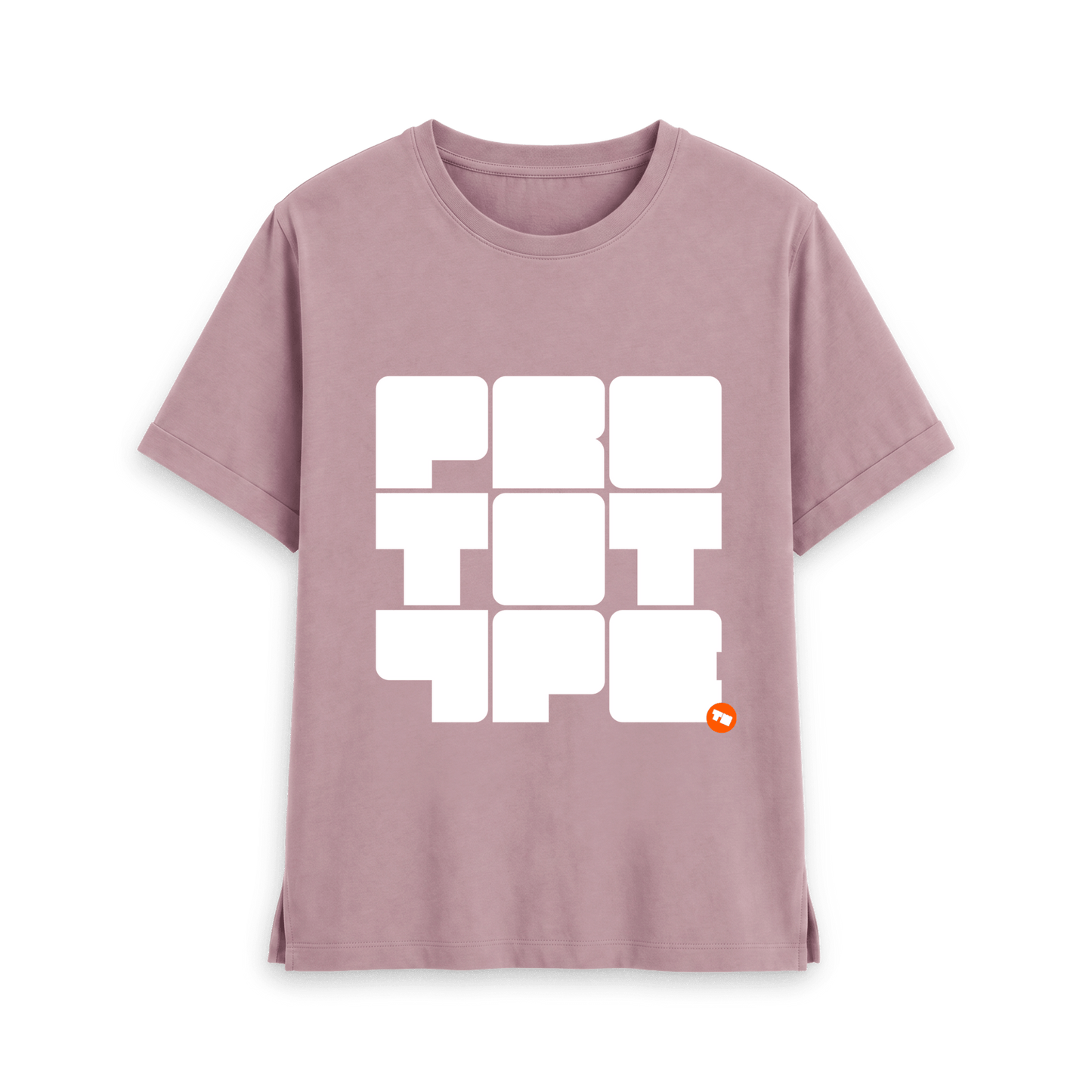 Mauve Printed T-shirt Front