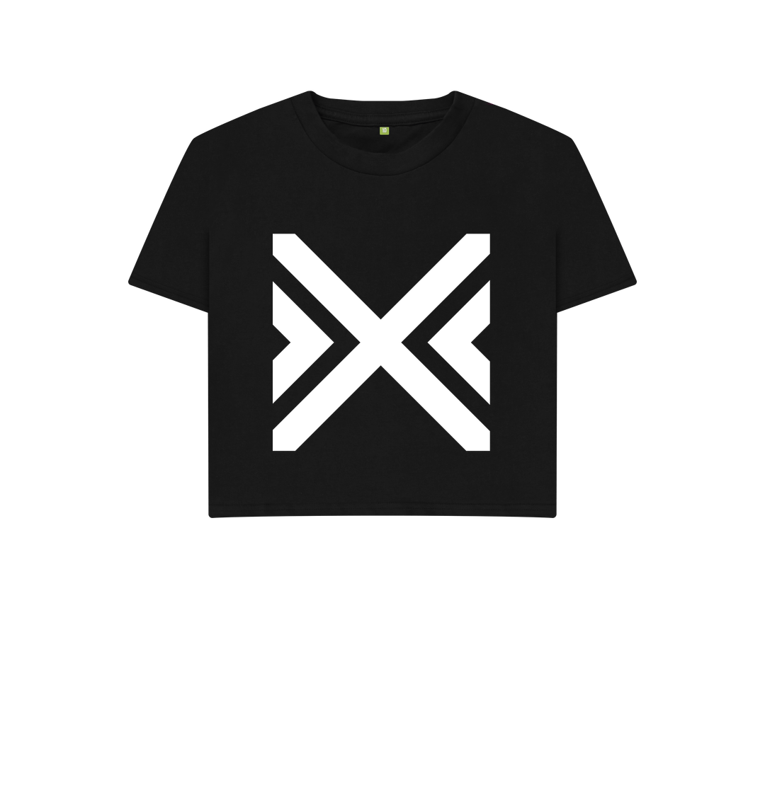 Black Printed T-shirt Front