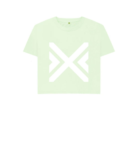 Pastel Green Cross T-shirts - Women's Boxy Tees